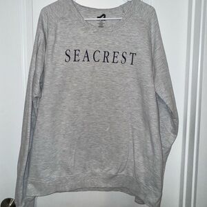Surf Style Light Gray Women's Crew Neck Sweater